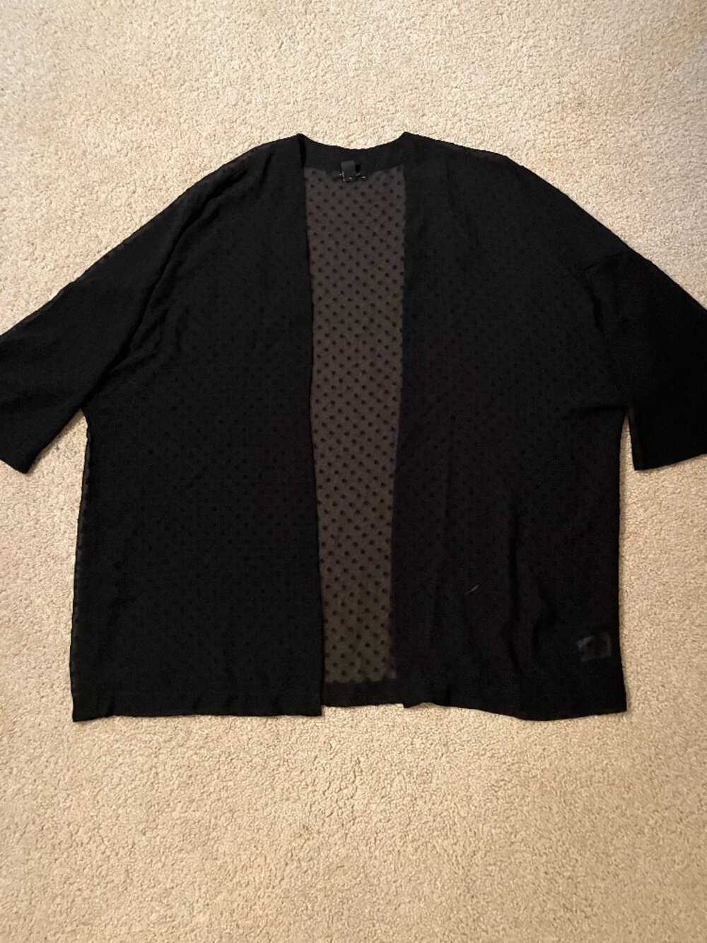 Ann Taylor Kimono, Size XS/S. Black